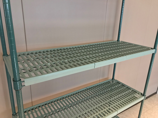 Plastic shelf