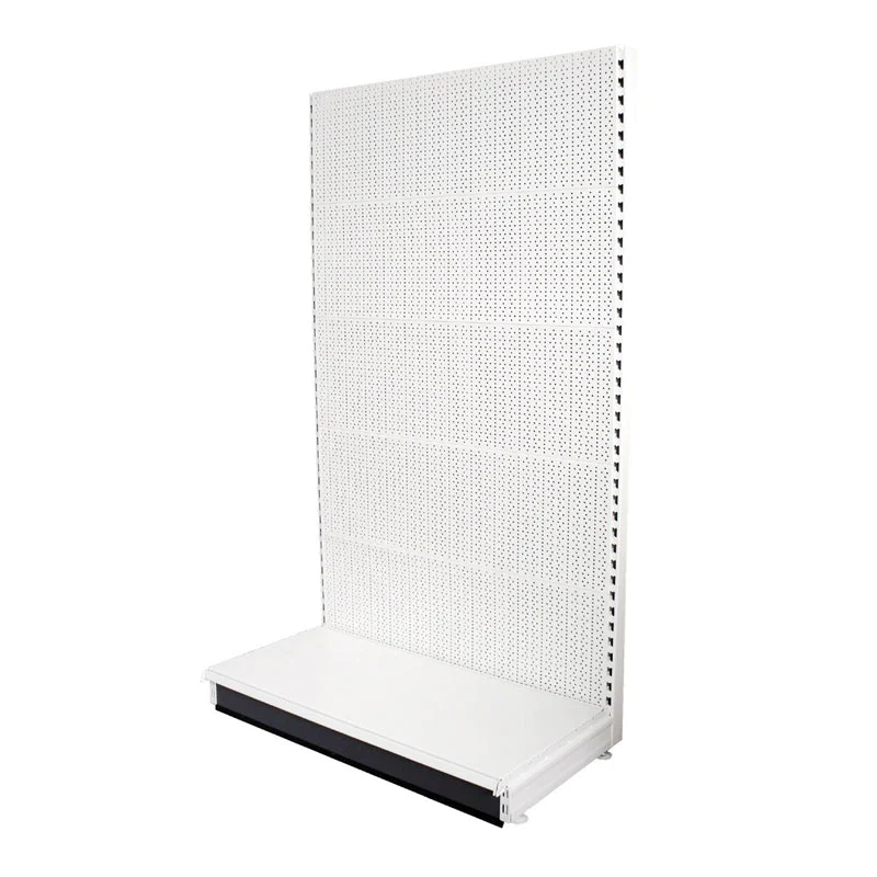 Pegboard shelving for hardware and tools store