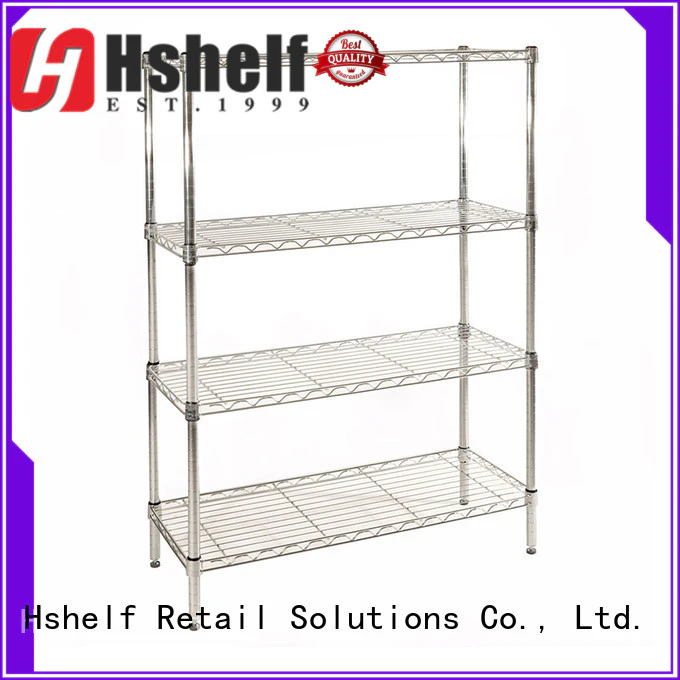 chrome wire shelving unit manufacturer for DIY store Hshelf