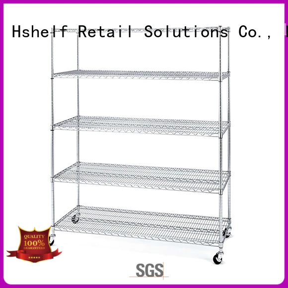industrial chrome wire shelving unit manufacturer for DIY store