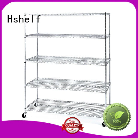 Hshelf adjustable level steel wire shelving manufacturer for retail shops