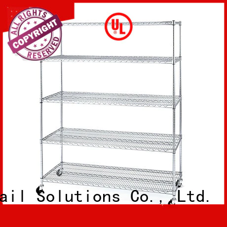 stainless steel wire shelves directly sale for retail shops Hshelf