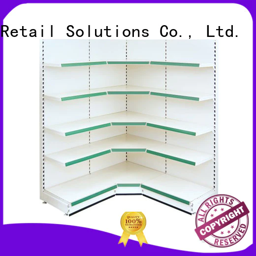 strong performance retail wall shelving design for Metro