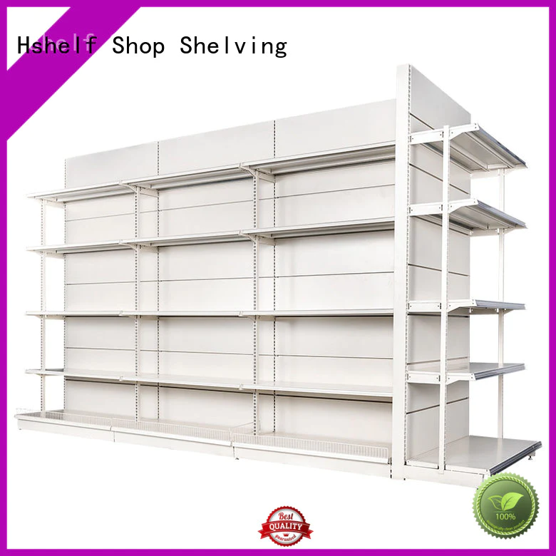 Hshelf different shape supermarket shelving factory for grocery store