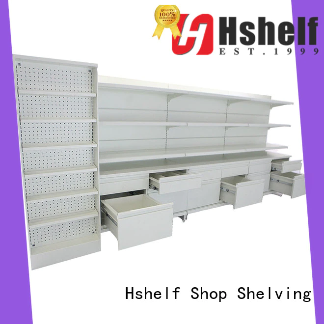 Hshelf pharmacy shelving design for cosmetic store