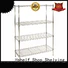 Hshelf industrial wire shelving with wheels directly sale for retail shops