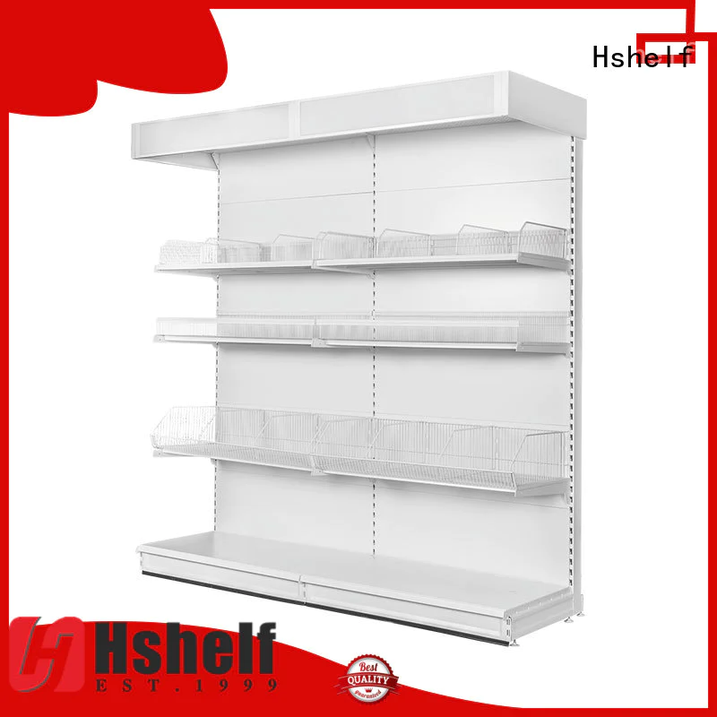 simple structure retail wall shelving factory for Metro