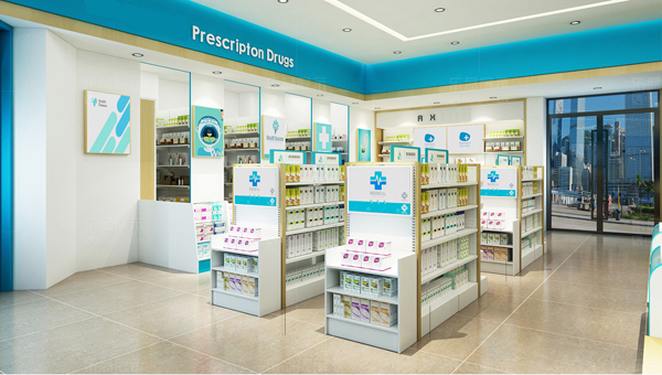 pharmacy store shelving