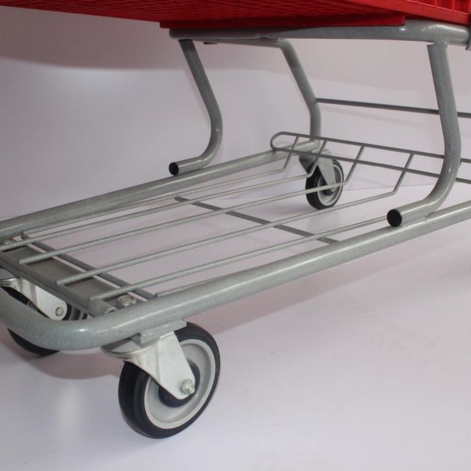 Plastic Shopping Trolley Unfold Supermarket DurableTrolley with High Capacity 200L 180L 165L