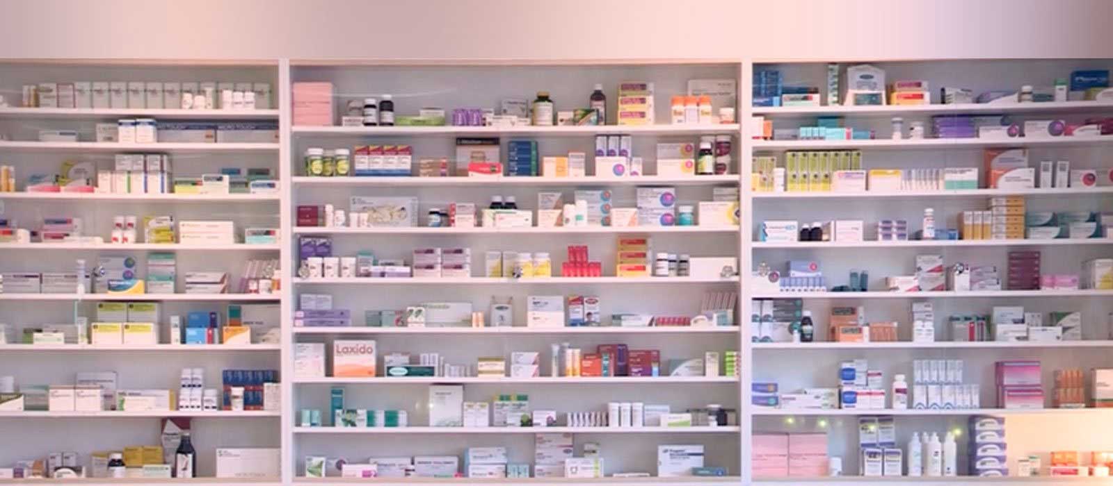 Pharmacy Racks with simple design