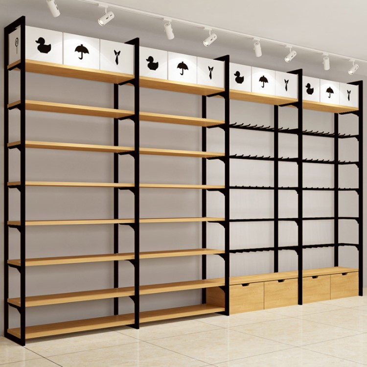 Wooden deals shop shelving