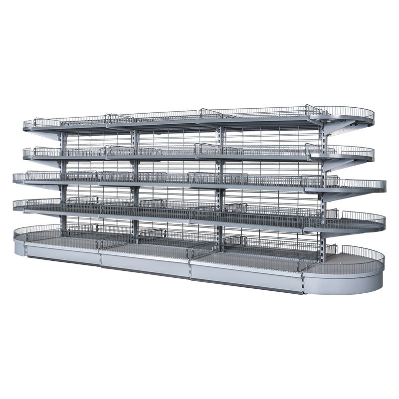 Radius wire end shelf Display Shelving Systems