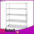 Hshelf adjustable level wire shelving with wheels customized for home use