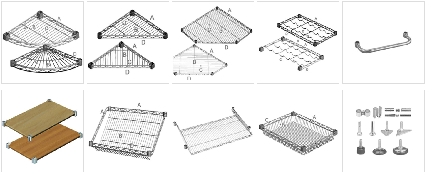 Chrome Wire Shelving