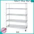 Hshelf industrial chrome wire shelving customized for DIY store