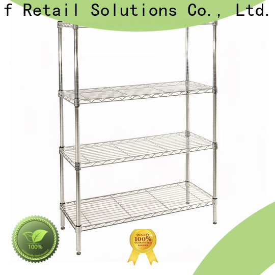 commercial steel wire shelving customized for retail shops