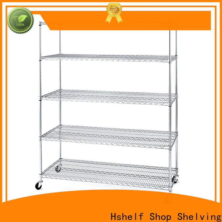 commercial wire shelving with wheels series for DIY store