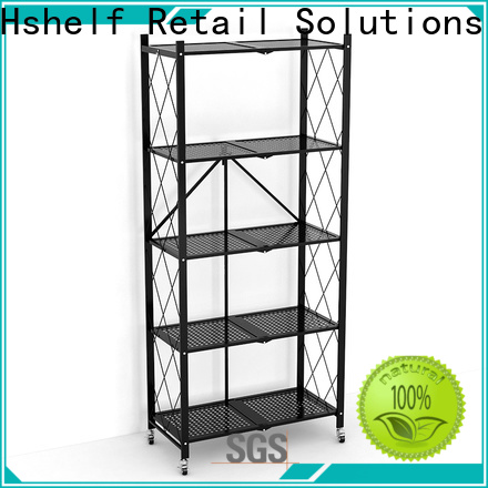 adjustable level chrome wire shelving unit customized for retail shops