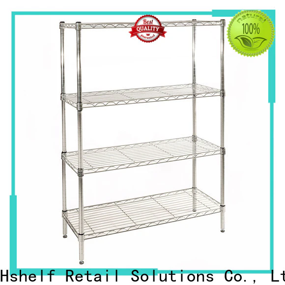 Hshelf chrome wire shelving unit customized for DIY store