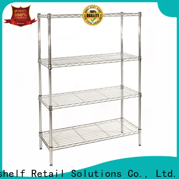 various structures stainless steel wire shelves customized for retail shops