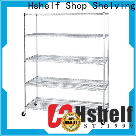 Hshelf steel wire shelving customized for retail shops