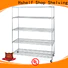 Hshelf adjustable level chrome wire shelving unit directly sale for home use